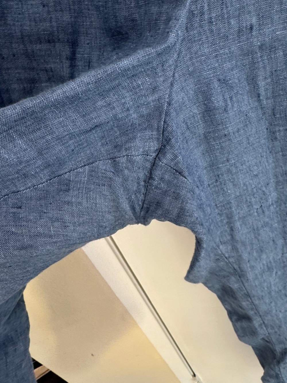 Charter Club Wide Leg Drawstring Pants in Denim Blue - Picture 5 of 7